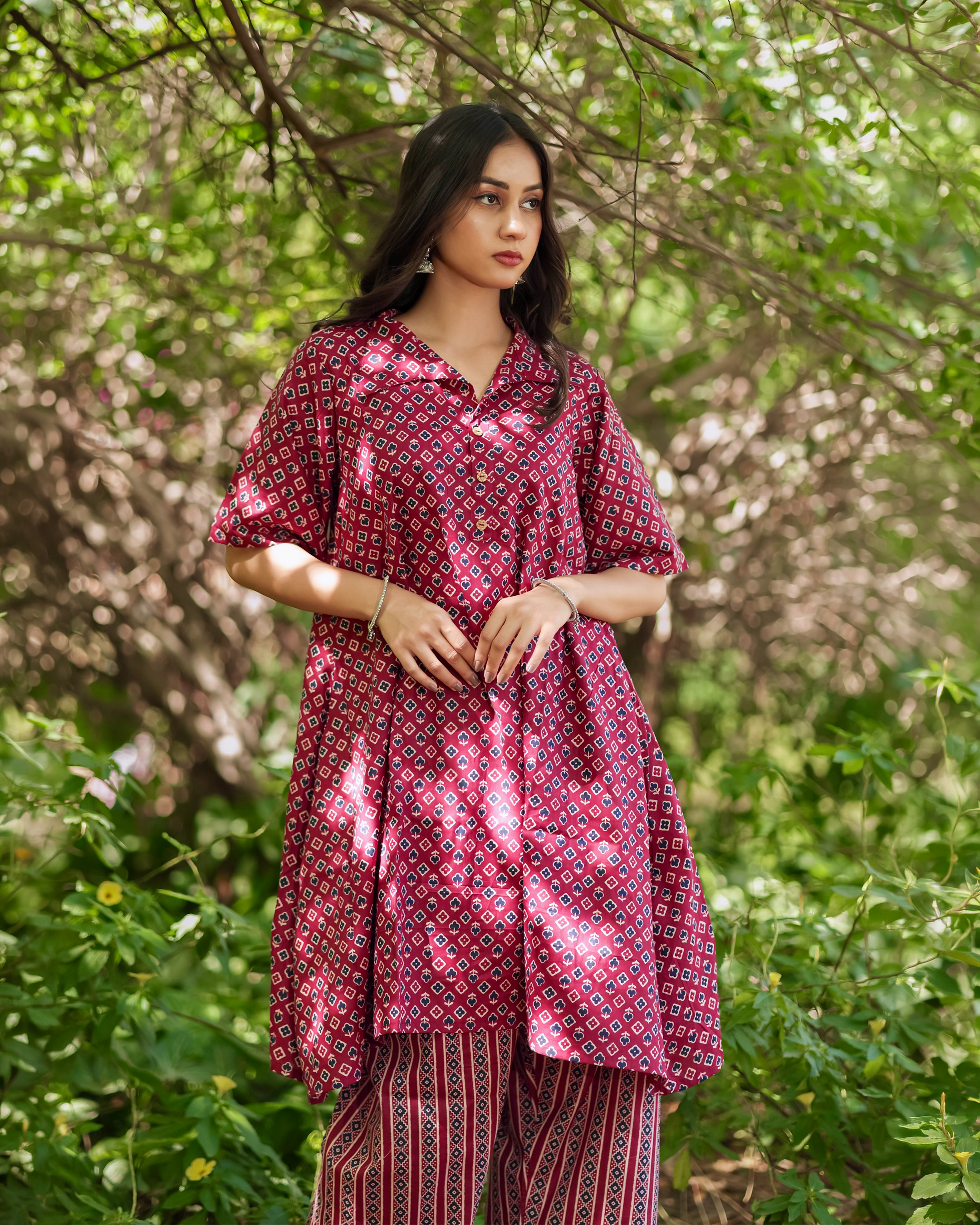 Elegant Printed Kurti Pant Set | Stylish Co-Ord Set for Women❤️ thumbnail 2