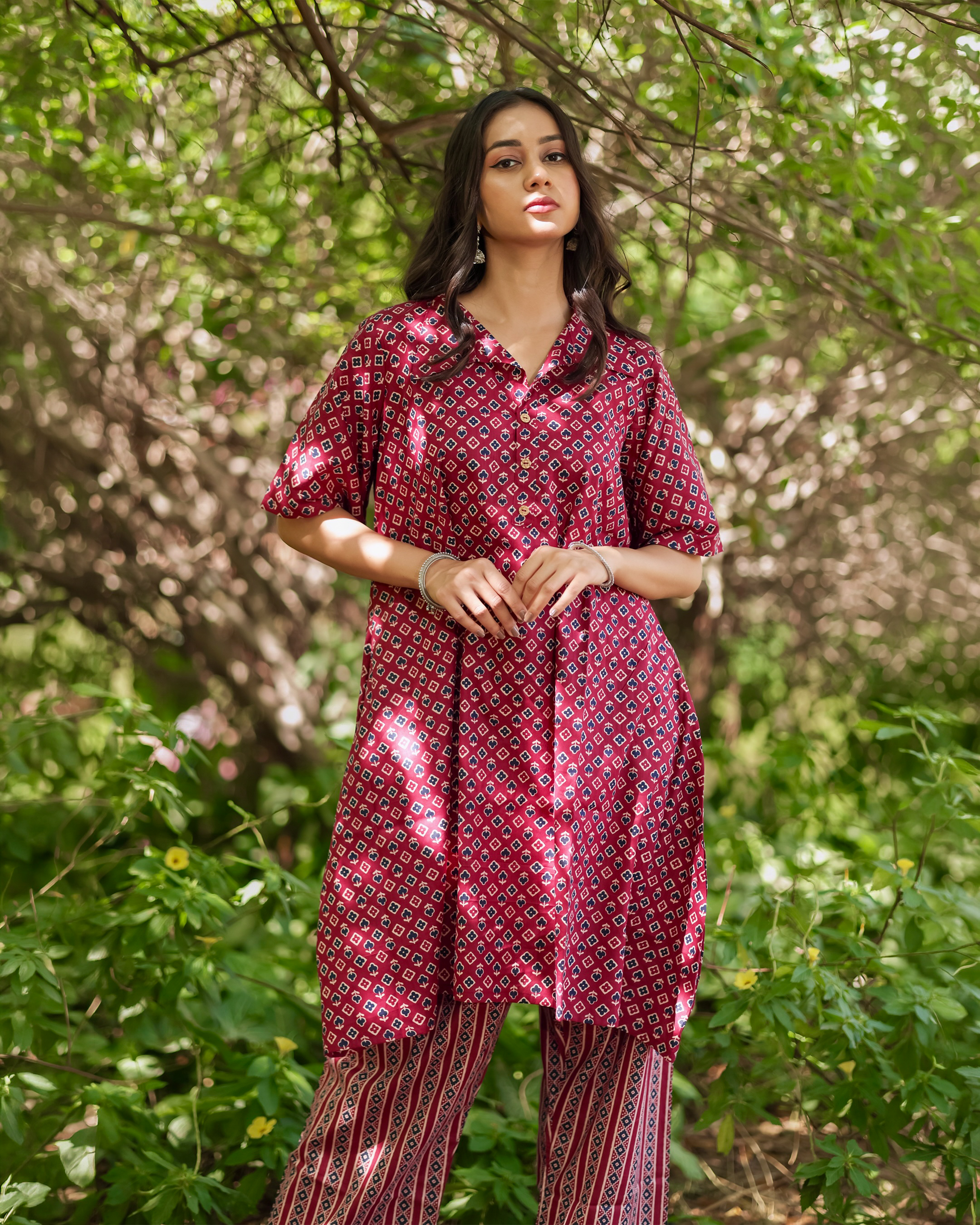 Elegant Printed Kurti Pant Set | Stylish Co-Ord Set for Women❤️ thumbnail 4