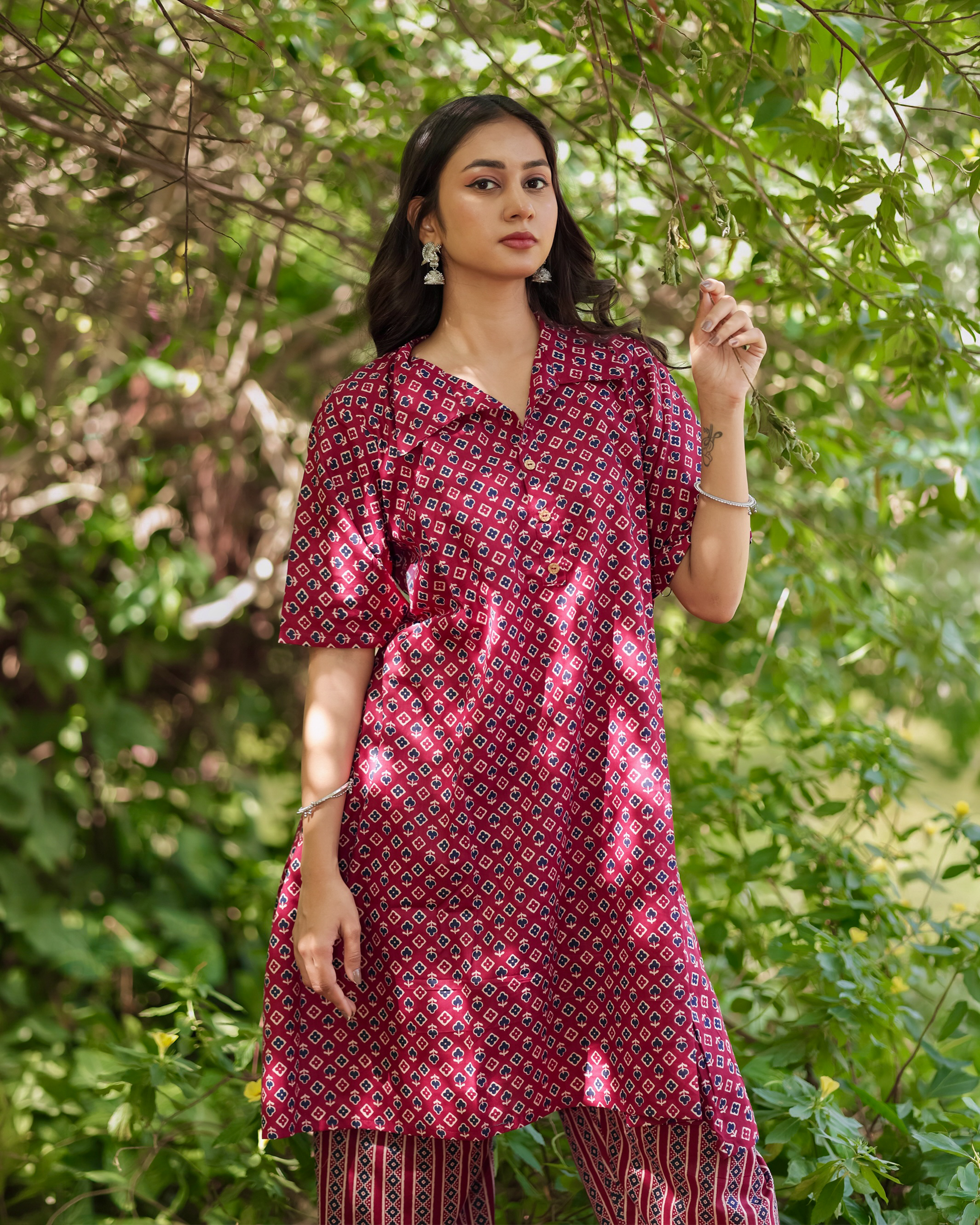 Elegant Printed Kurti Pant Set | Stylish Co-Ord Set for Women❤️ thumbnail 5